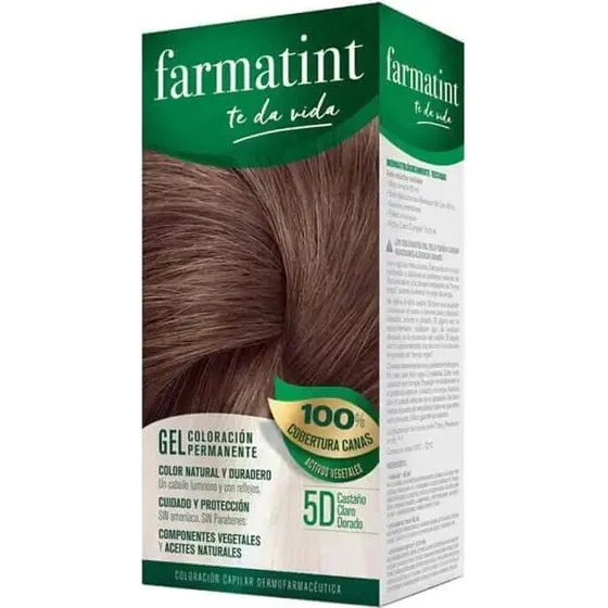 Farmatint 5D Gel Colorante Permanente Marrón Dorado Claro