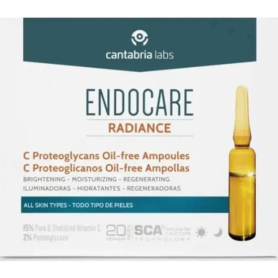 Endocare Radiance C Proteoglicanos Oil-Free 30 viales x 2 ml