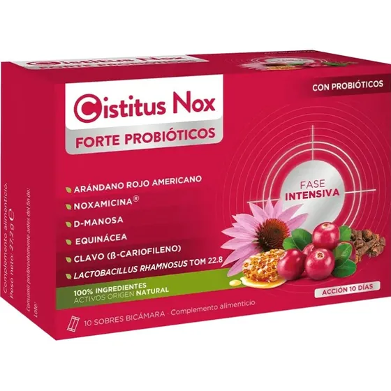 Cistitus Nox Forte Con Probióticos, 10 Sticks