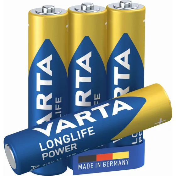 Varta Pilas AAA Longlife Power LR03 - Pack de 4 Unidades