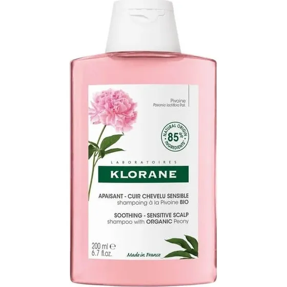 Klorane Champú a la Peonía Bio para Cuero Cabelludo Sensible 200ml