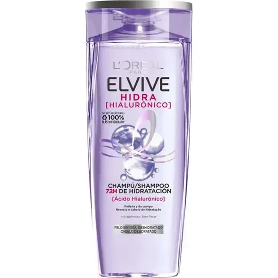 L'Oréal Paris Elvive Hidra Hialurónico Champú 72H Hidratación 380 ml
