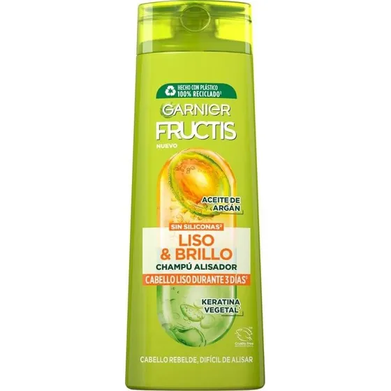 Garnier Fructis Champú Smooth & Shine Suavidad y Brillo 380 ml
