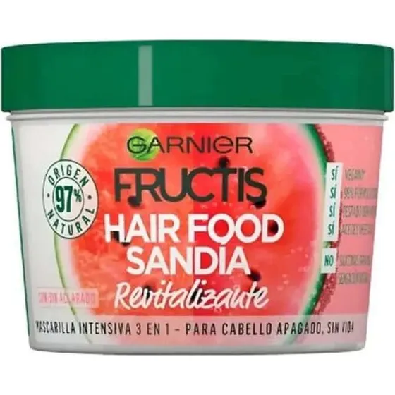 Garnier Fructis Hair Food Sandía Mascarilla 3 en 1 Revitalizante 400 ml