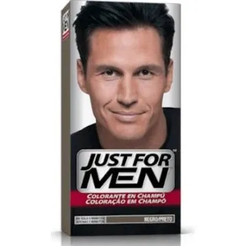 Just For Men Colorante en Champú Anticanas Negro 100 ml