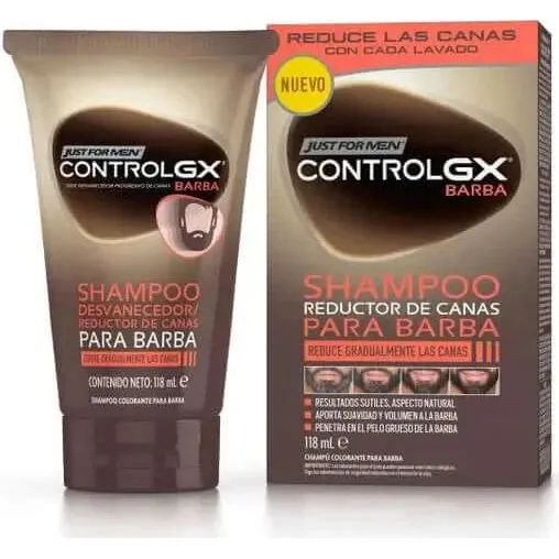 Just For Men Control GX Champú Reductor de Canas para Barba 118 ml