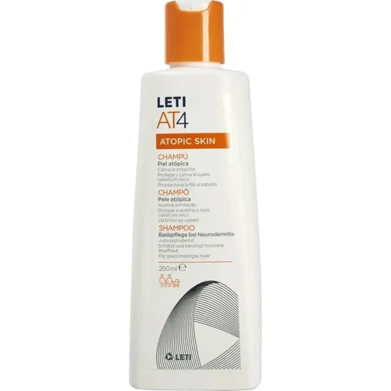 Letiat4 Champú para Cuero Cabelludo Atópico, 250 ml