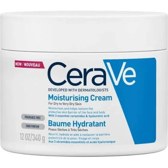 CeraVe Crema Hidratante para Piel Seca a Muy Seca - 340 g