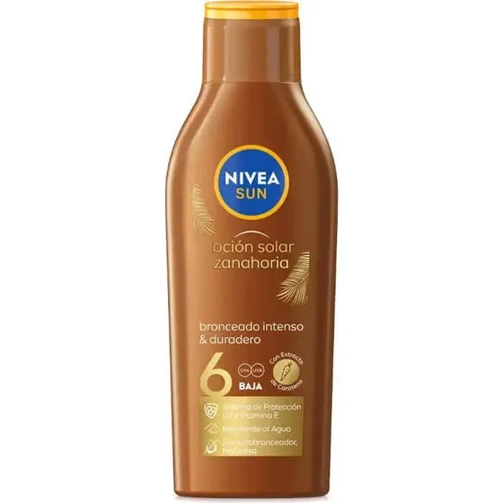 NIVEA Sun Leche Solar Zanahoria Bronceado Intenso SPF6 200 ml