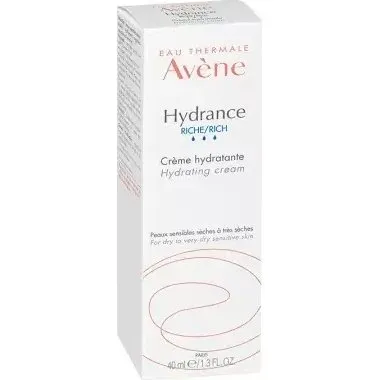 Avène Hydrance Riche Crema Hidratante para Piel Seca y Muy Seca, 40 ml