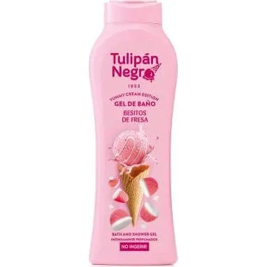 Tulipán Negro Gel de Baño Yummy Besitos Fresa 650 ml