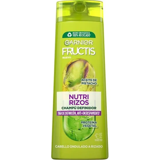 Garnier Fructis Nutri Curls Champú para Cabello Rizado u Ondulado 380 ml