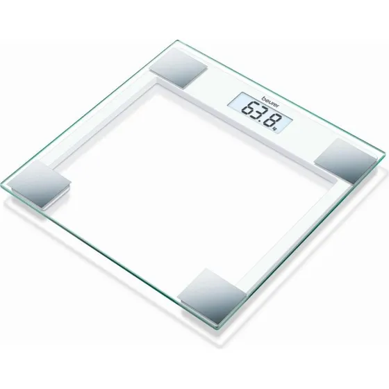 Báscula de baño digital Beurer GS 14 de cristal blanco