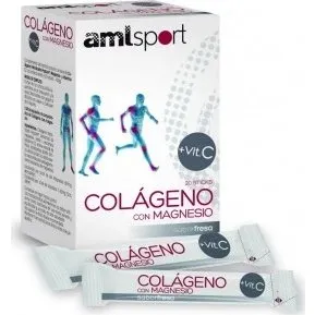 Ana Maria LaJusticia Amlsport Colágeno con Magnesio y Vitamina C, 20 sticks