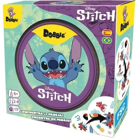 Dobble Disney Stitch - Juego de Cartas de Asmodee