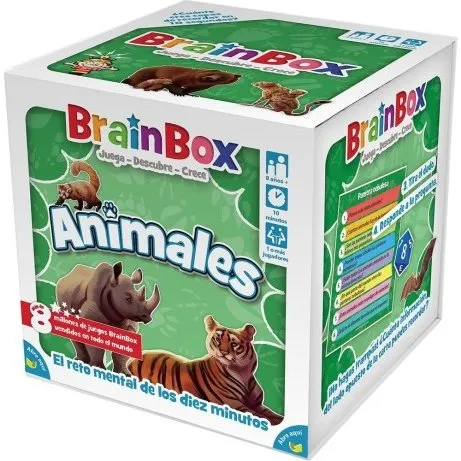 Asmodee BrainBox Animales Juego de Mesa de Memoria