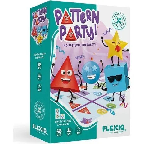 Flexiq Pattern Party! Juego de Cartas de Lógica y Percepción Visual