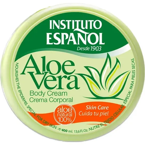 Instituto Español Crema Corporal de Aloe Vera - Tarro 400 ml