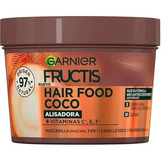 Garnier Fructis Hair Food Coco Mascarilla 3 en 1 Alisadora 400 ml