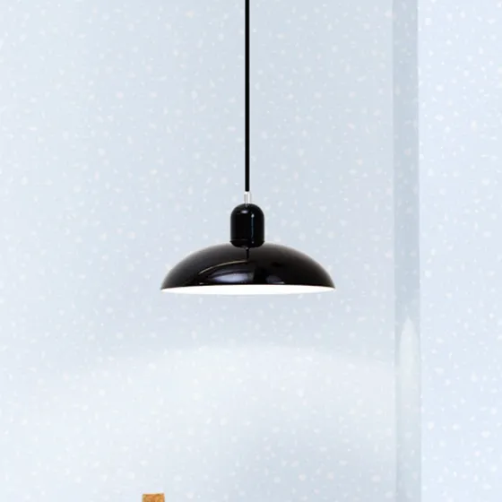 Fritz Hansen Kaiser Idell 6631-P Lámpara Colgante Negro Brillante