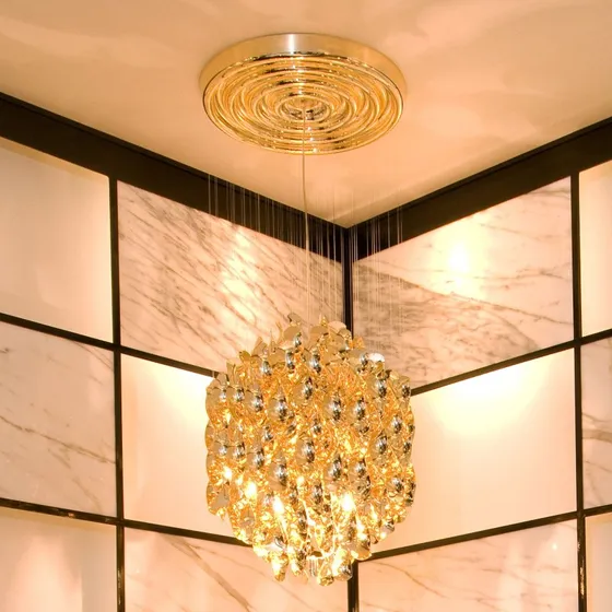 Verpan Spiral SP01 Oro - Lámpara colgante de diseño