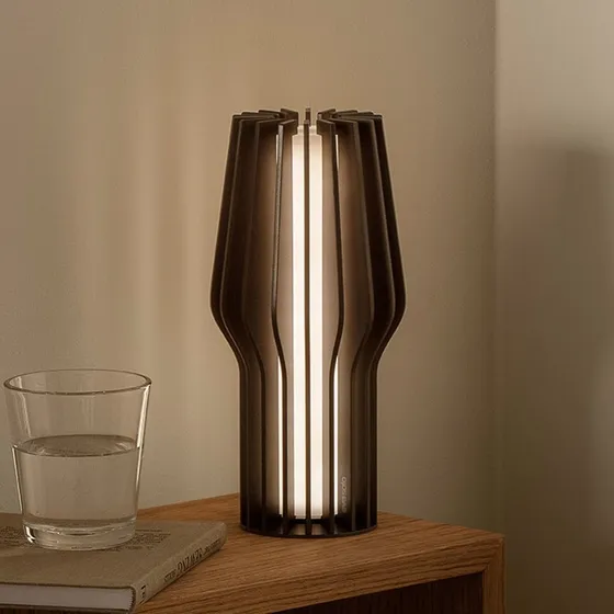 Eva Solo Lámpara de Mesa Recargable Radiant Negra IP44