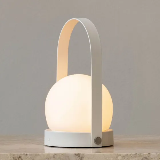 Audo Copenhagen Lámpara de Mesa Portátil Carrie Blanco