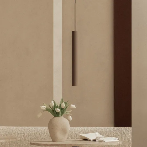 Audo Copenhagen Lámpara Colgante Tubulaire 48 cm - Bronce y Aluminio