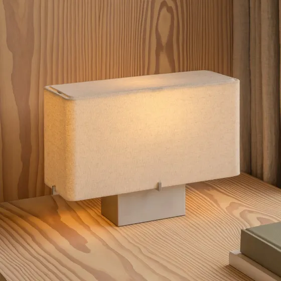 Audo Copenhagen Lámpara de mesa Nonna Aluminio/Arena 24 cm