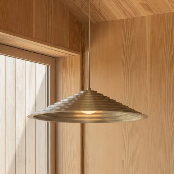 Audo Copenhagen Lámpara Colgante LED Chancery, Ø 75 cm, Aluminio