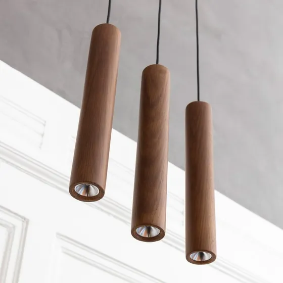 UMAGE Chimes Lámpara Colgante de Roble Oscuro