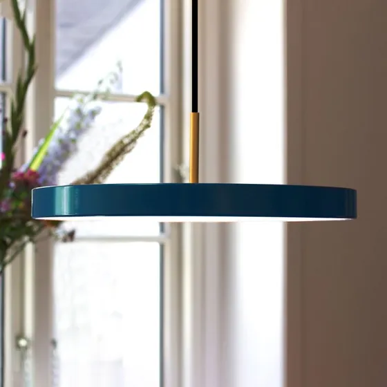 Umage Lámpara Colgante LED Asteria Medium Petróleo/Latón Ø 43 cm