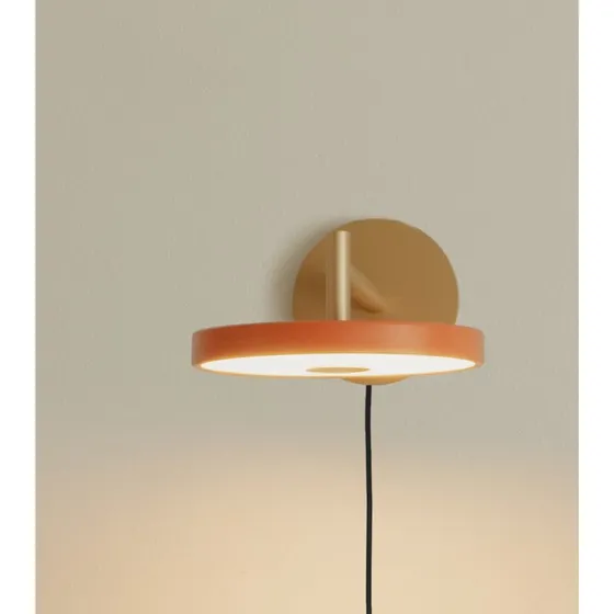 Umage Aplique de Pared LED Asteria Short, Naranja y Latón