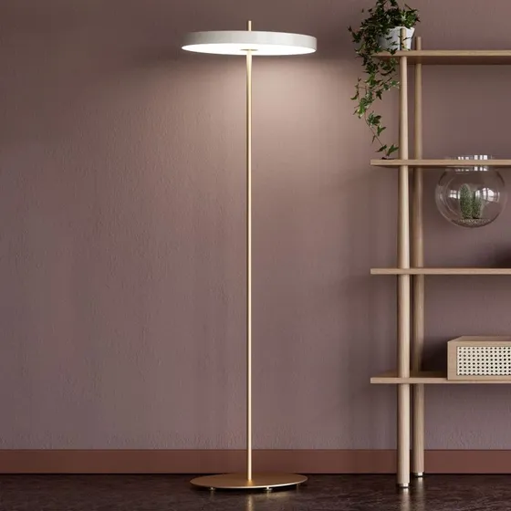UMAGE Asteria Floor Lámpara de Pie LED Blanco Perla
