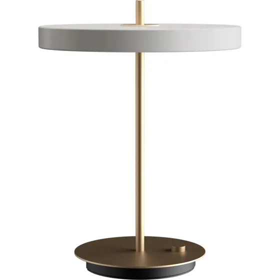 UMAGE Lámpara de mesa LED Asteria Mist - Gris Claro/Latón