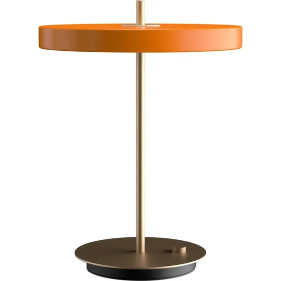 UMAGE Lámpara de Mesa LED Asteria Naranja y Latón