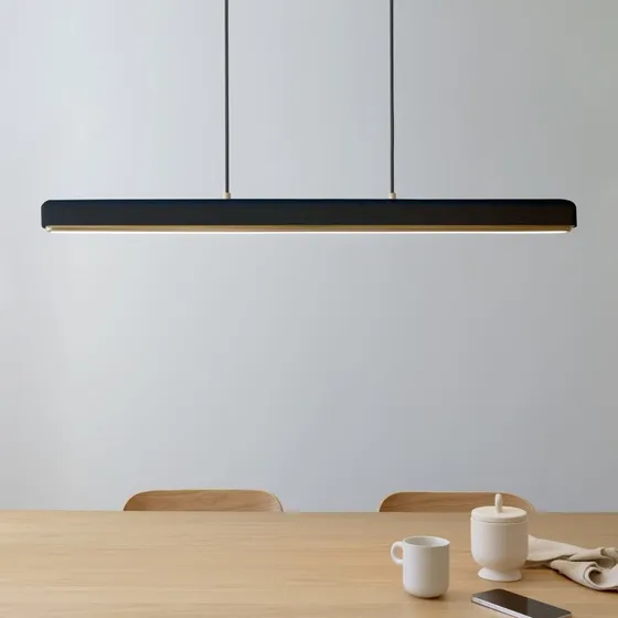 UMAGE Lámpara Colgante LED Hazel Branch, Negro/Latón, 100 cm