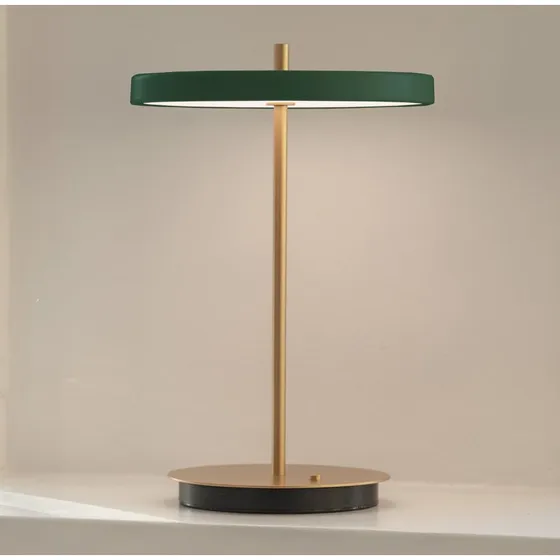 UMAGE Lámpara de mesa LED Asteria Move Verde Bosque/Latón
