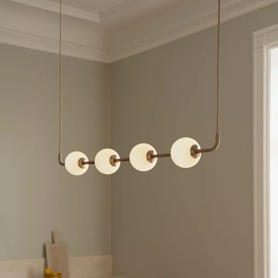 Umage Lámpara Colgante LED Audrey LINEAR Latón 118 cm