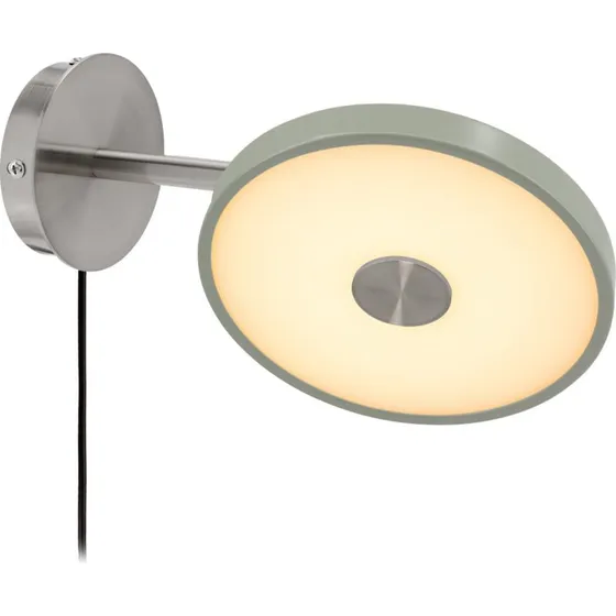 Aplique de pared LED UMAGE Asteria Short, verde oliva y acero