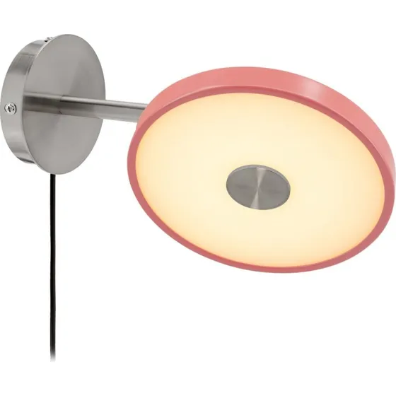 Aplique de pared LED UMAGE Asteria Short, Rosa y Acero