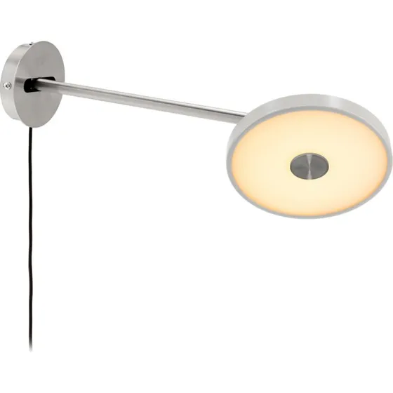 Aplique de pared LED UMAGE Asteria Long, gris y acero