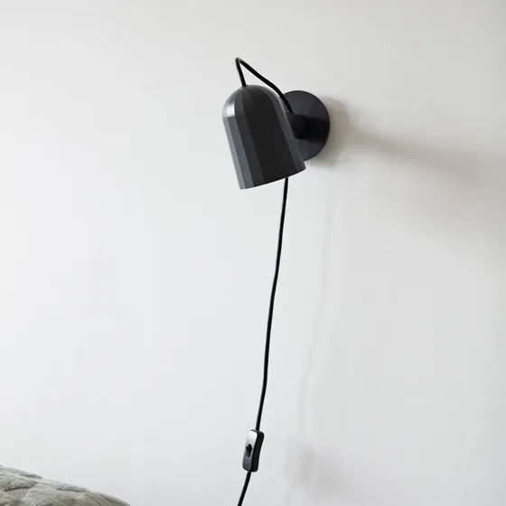 HAY Aplique de pared Noc Wall gris oscuro - Metal