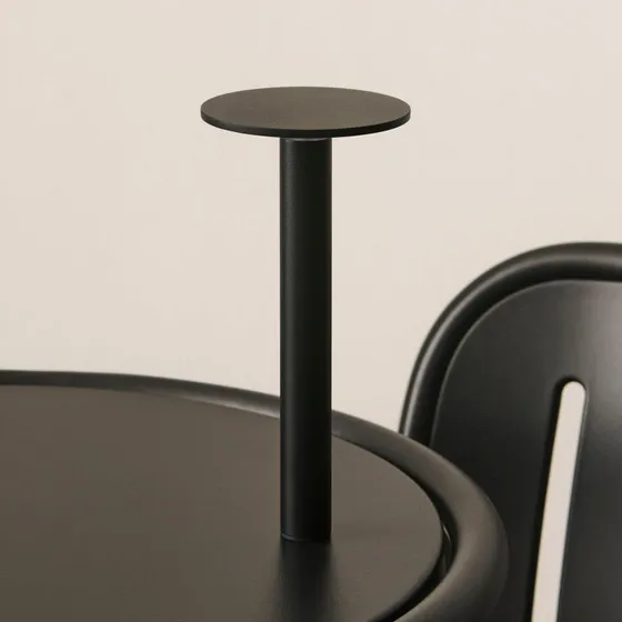 HAY Lámpara de mesa LED recargable HOST PORTABLE, Antracita, 22 cm