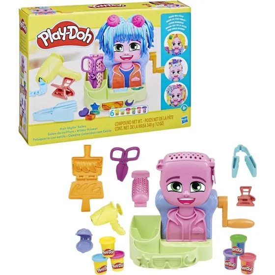 Set de Plastilina Play-Doh Peluquería para Niños +3 años