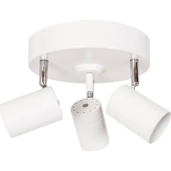 By Rydéns Foco de Techo Correct Blanco Mate con 3 Luces