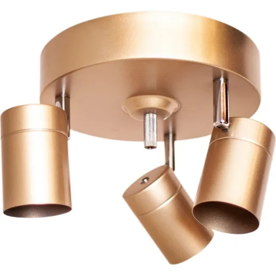 By Rydéns Foco de Techo Correct Oro Mate - 3 Luces