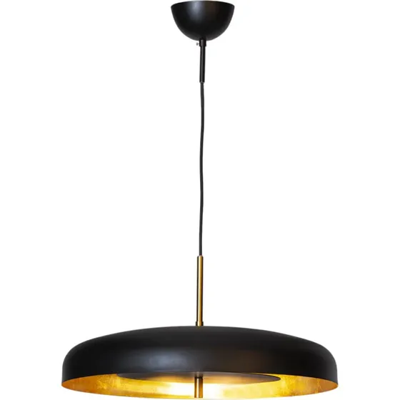 By Rydéns Lámpara Colgante Shelby Negro y Oro Ø50 cm