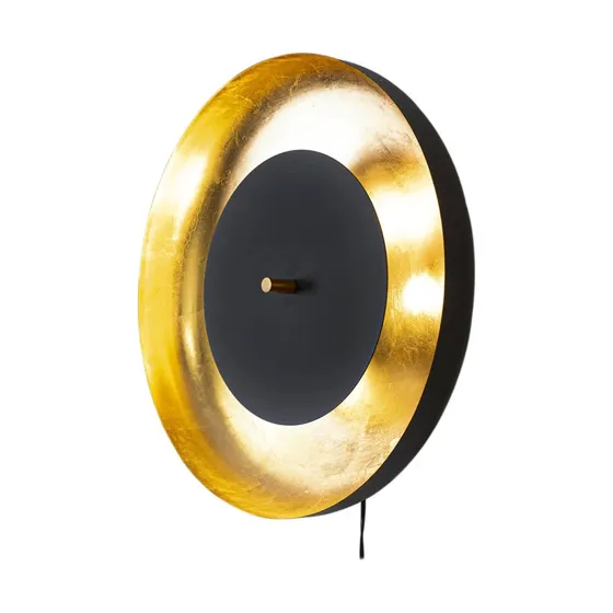 By Rydéns Shelby Aplique de Pared Negro y Oro 50 cm