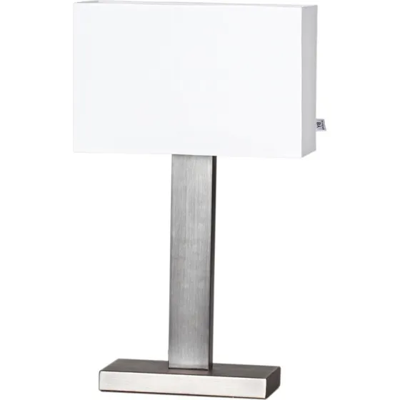 Lámpara de mesa By Rydéns Prime H47 Acero Cepillado y Blanco